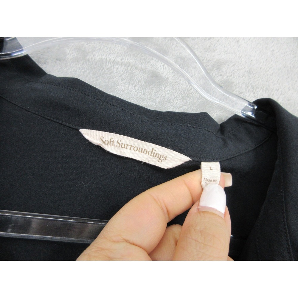 Soft Surroundings Dress Womens Large Sheath Zip Pockets Relaxed Boxy Minimalist‎ - Picture 6 of 12